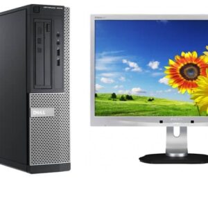 Pachet Calculator second hand Dell Optiplex 3020 DT Core i5-4570, 8Gb ddr3, 128Gb SSD + monitor Philips 220B