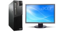 Pachet Calculator second hand Lenovo Thinkcentre M82 DT Core i5-3470, 8Gb ddr3, 500GB HDD + Monitor Acer 193W