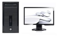 Pachet calculator second hand HP Prodesk 400 G1 MT Core i3-4130, 8GB ddr3, 500GB + Benq 24'' 2420HD