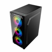 Carcasa Pro Gaming Element, Middle Tower, ATX, fara sursa, controller ARGB, telecomanda - imagine 6