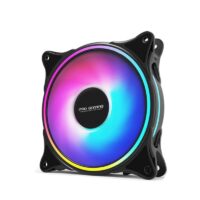 Set 4 Ventilatoare Carcasa 120 x 120 mm Pro Gaming ARGB, controller, telecomanda - imagine 2