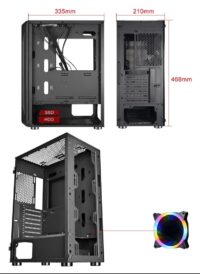 Carcasa Pro Gaming Hive, Middle Tower, ATX, fara sursa, controller ARGB - imagine 3