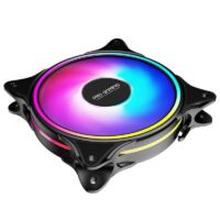 Set 4 Ventilatoare Carcasa 120 x 120 mm Pro Gaming ARGB, controller, telecomanda - imagine 3