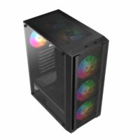 Carcasa Pro Gaming Dune, Middle Tower, ATX, fara sursa, controller ARGB, telecomanda - imagine 3