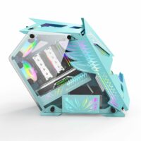 Carcasa Pro Gaming Hercule Blue, Middle Tower, ATX, fara sursa, controller ARGB - imagine 6