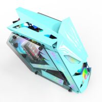 Carcasa Pro Gaming Hercule Blue, Middle Tower, ATX, fara sursa, controller ARGB - imagine 7