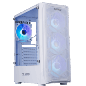 Carcasa Pro Gaming Diamond White, Middle Tower, ATX, fara sursa
