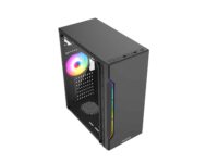 Carcasa PRO GAMING Cyber, Middle Tower, ATX, Fara Sursa, 1X ARGB FAN - imagine 4