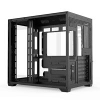 Carcasa Pro Gaming ELITE Black, Cube Tower, ATX, fara sursa, 7x ARGB FAN, Controller ARGB - imagine 2