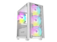Carcasa PRO GAMING Arrow WHITE, Middle Tower, M-ATX, Fara Sursa, 4X RGB FAN