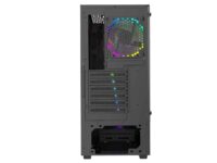 Carcasa PRO GAMING Scar V2, Middle Tower, ATX, Fara Sursa, 1X RGB FAN - imagine 4