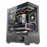 Sistem Desktop Pc Gaming Kian Black AMD Ryzen 7 7800X3D pana la 5.0Ghz, 32GB RAM DDR5, 1TB SSD, RTX 5060TI 16GB GDDR7, Wi-Fi 6, Windows 11 Home